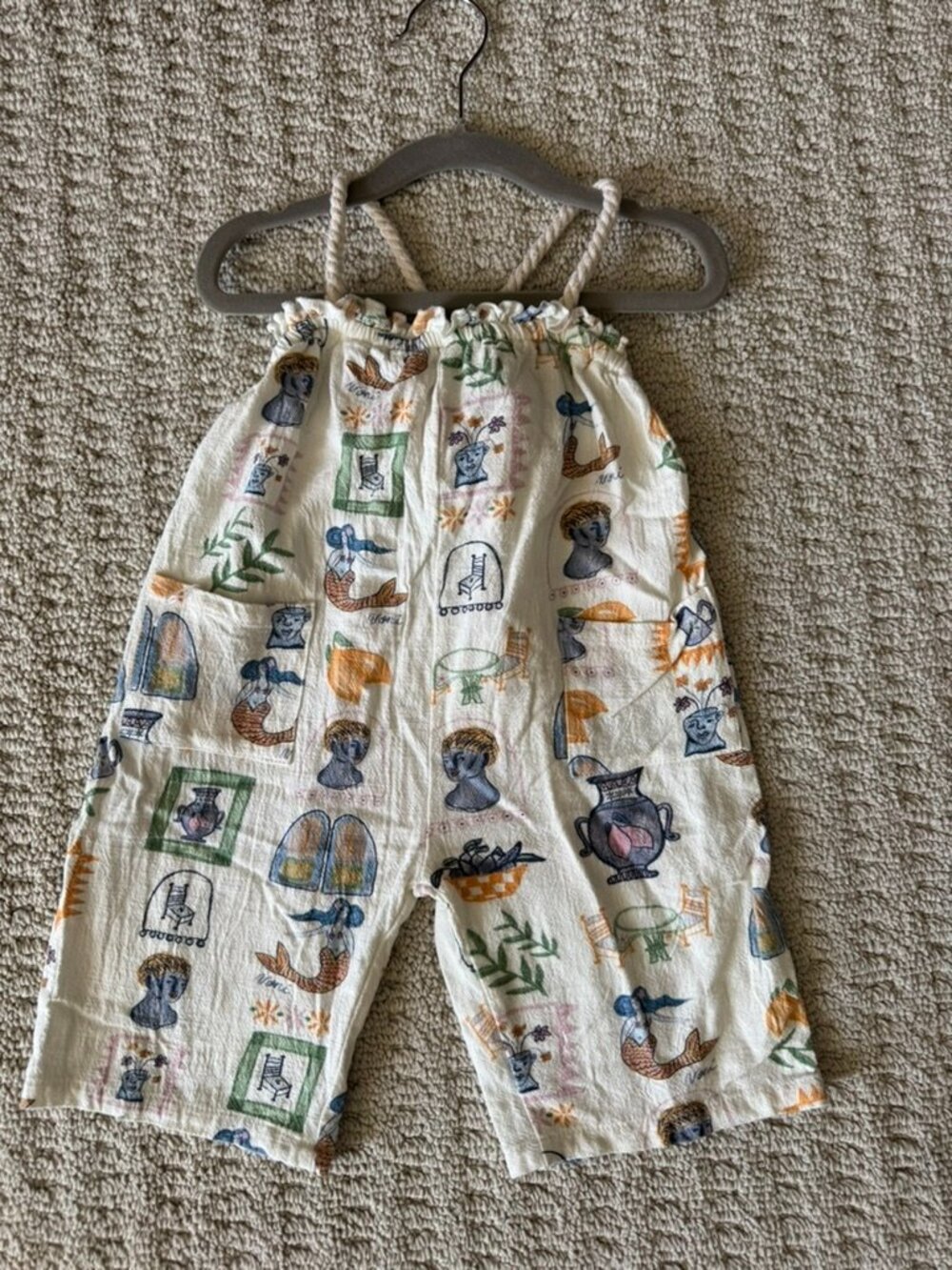 Noni The Label Ric Rac Rope Jumpsuit - Paros size 2yr